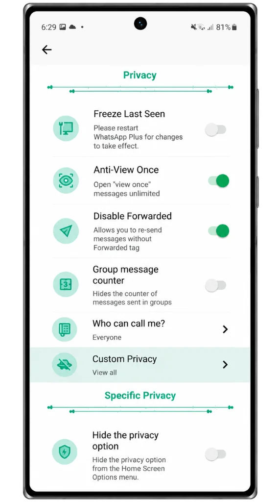 Anti-View Once - custom privacy