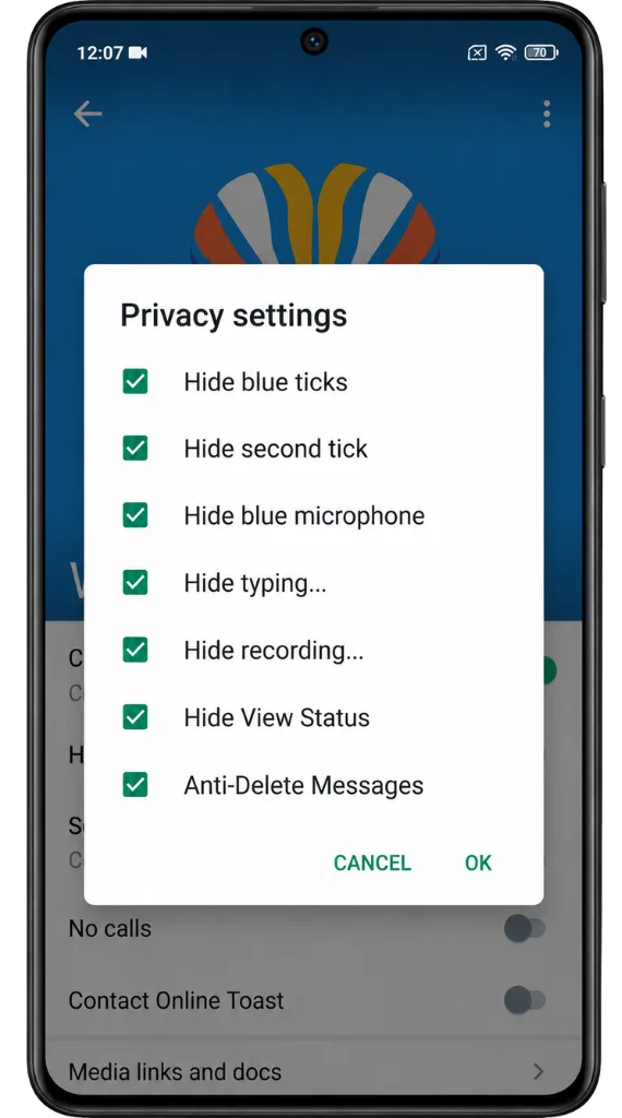 Hide Blue Ticks