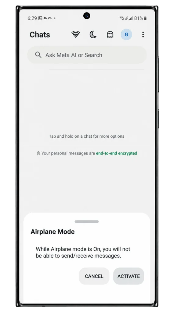WhatsApp Plus DND Mode